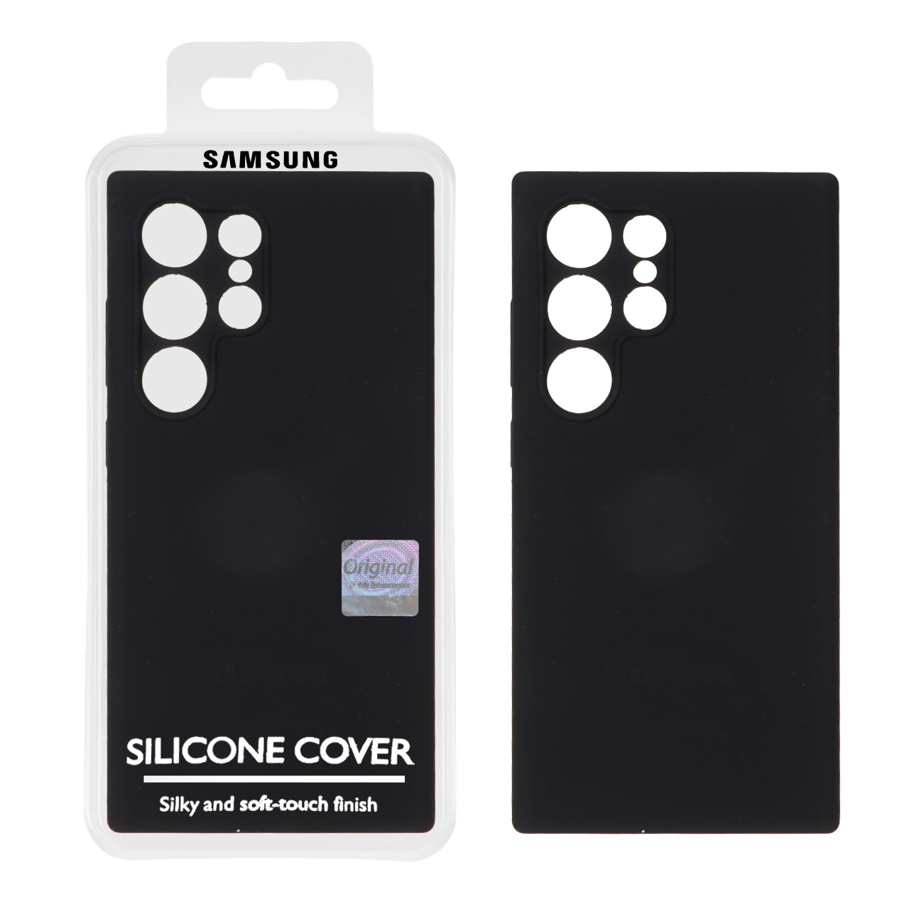 1348308 قاب سیلیکونی پاک کنی اورجینال Master Quality مدل Samsung Galaxy S24 Ultra - مشکی (پک دار) - تصویر 1