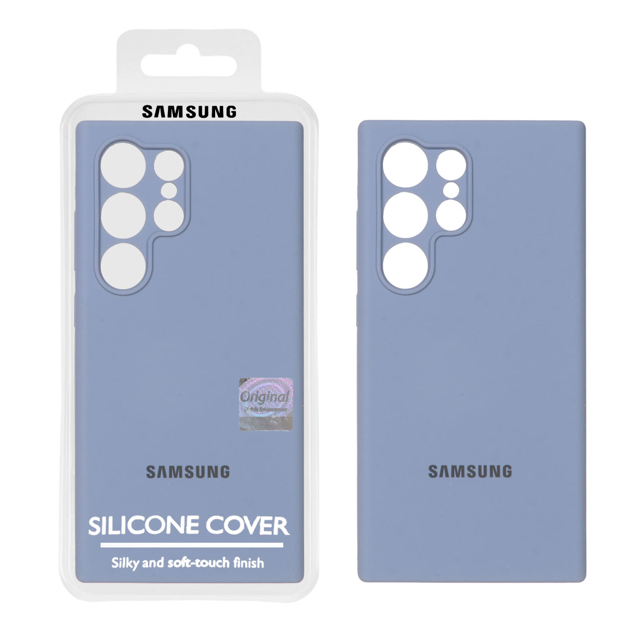 1348324 قاب سیلیکونی پاک کنی اورجینال Master Quality مدل Samsung Galaxy S24 Ultra - فیلی (پک دار) - تصویر 1