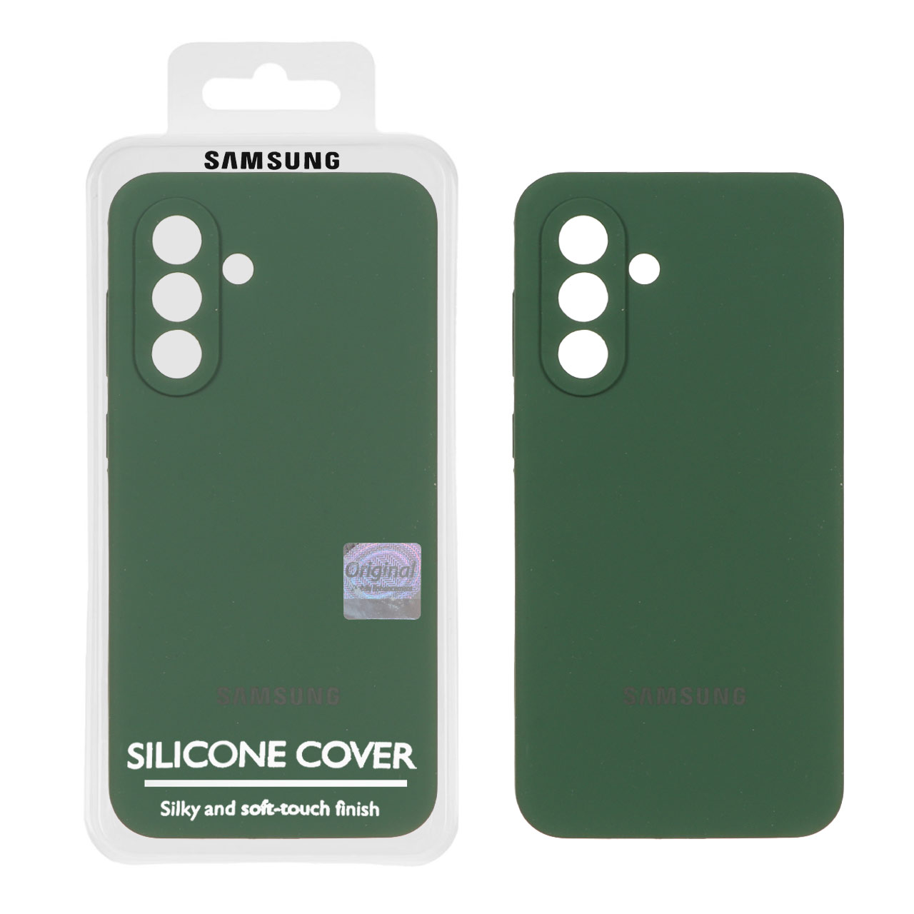 1352368 قاب سیلیکونی پاک کنی اورجینال Master Quality مدل Samsung Galaxy A56 / A36 - سبز تیره (پک دار) - تصویر 1