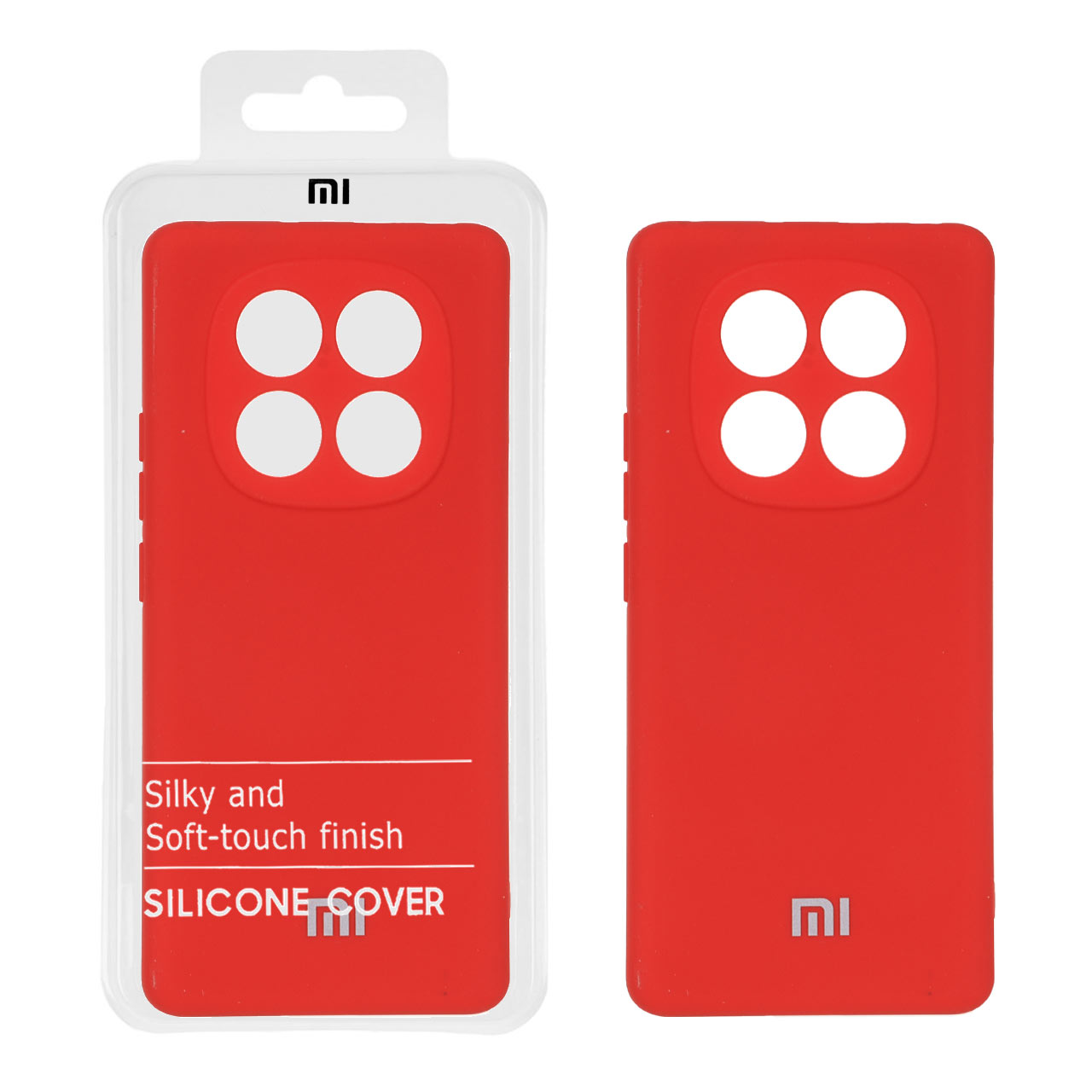 1358790 قاب نیو سیلیکون محافظ لنزدار Xiaomi Redmi Note 14 Pro 4G - RFF - قرمز (پک دار) - تصویر 1