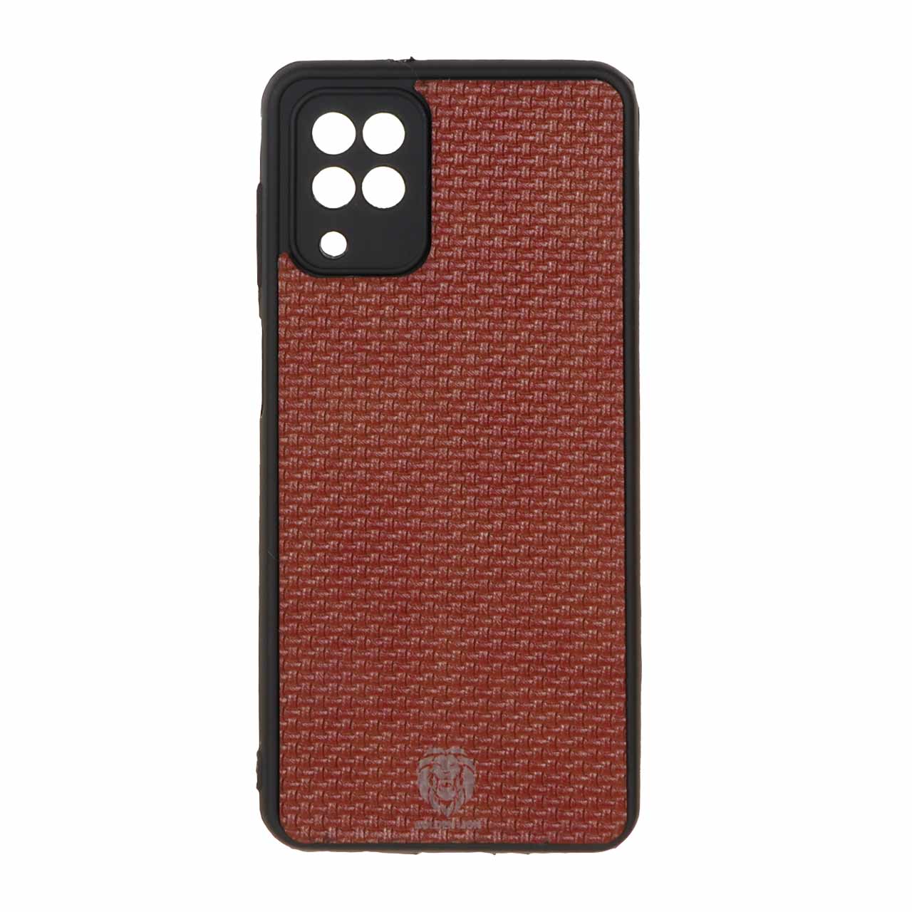 1359614 قاب طرح چرم حصیری Golden lion مدل Samsung Galaxy A12 / M12 / F12 - قهوه ای - تصویر 1