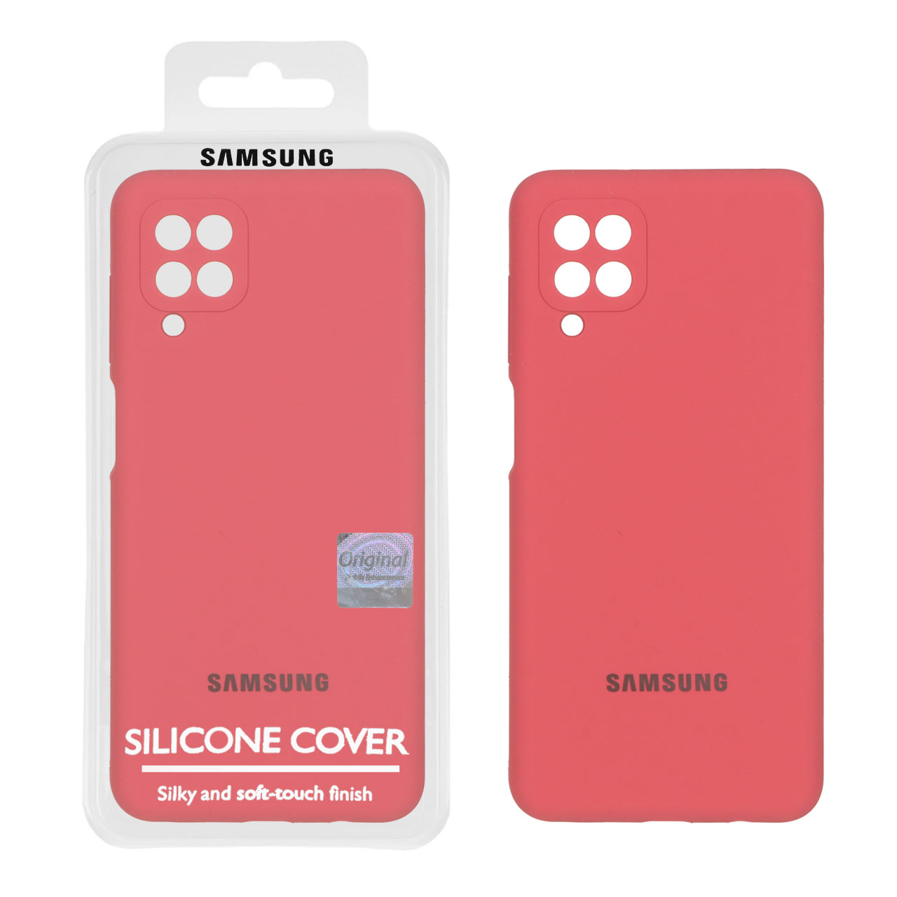 1362698 قاب سیلیکونی پاک کنی اورجینال Master Quality مدل Samsung Galaxy A12 / M12 / F12 - هلویی (پک دار) - تصویر 1