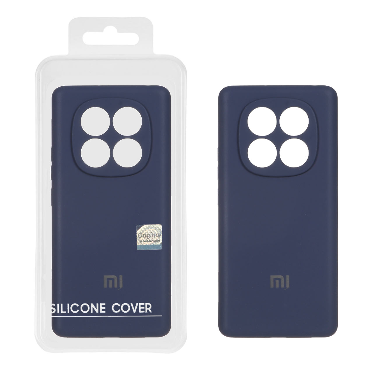 1368030 قاب سیلیکونی پاک کنی اورجینال Master Quality مدل Xiaomi Redmi Note 14 Pro 4G - سرمه ای (پک دار) - تصویر 1