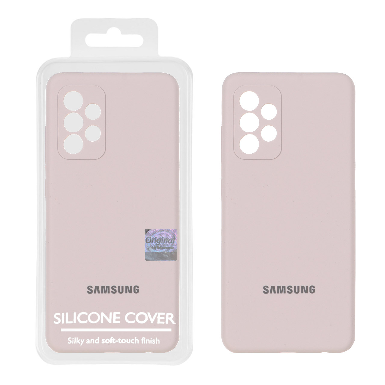 1369128 قاب سیلیکونی پاک کنی اورجینال Master Quality مدل Samsung Galaxy A52 / A52s - خاکی (پک دار) - تصویر 1