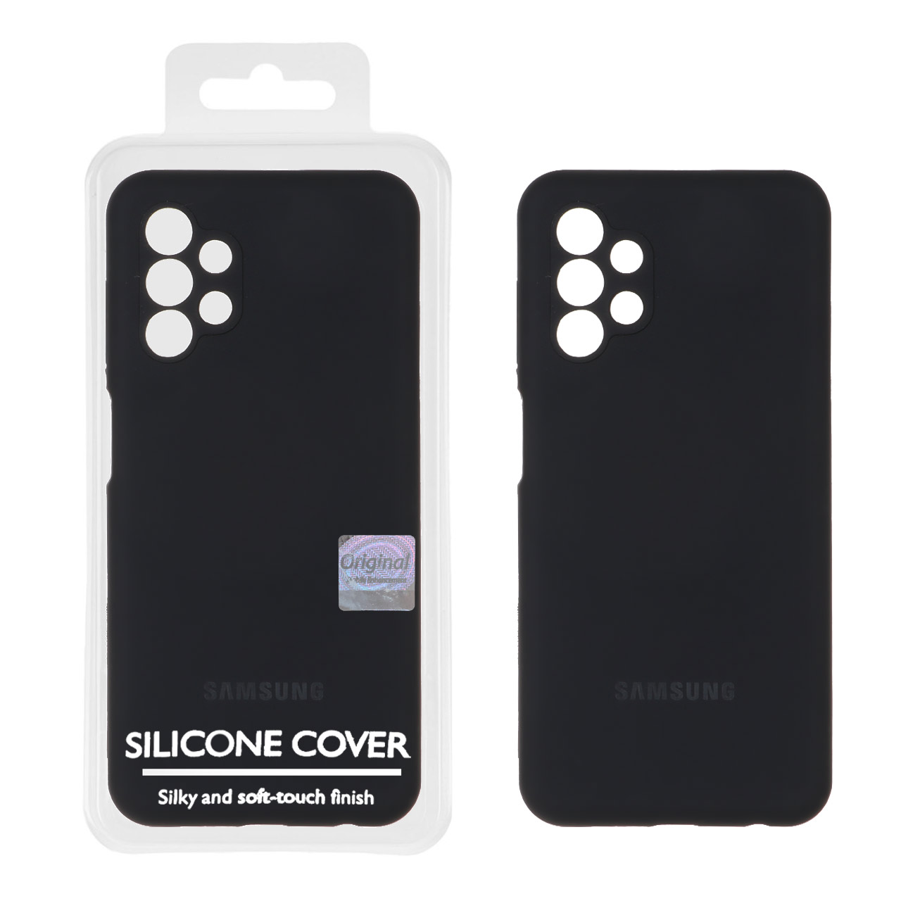 1369166 قاب سیلیکونی پاک کنی اورجینال Master Quality مدل Samsung Galaxy A13 4G - مشکی (پک دار) - تصویر 1