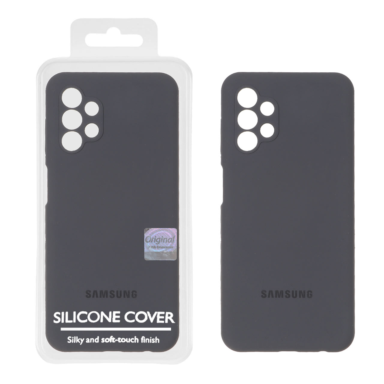 1369168 قاب سیلیکونی پاک کنی اورجینال Master Quality مدل Samsung Galaxy A13 4G - خاکستری (پک دار) - تصویر 1