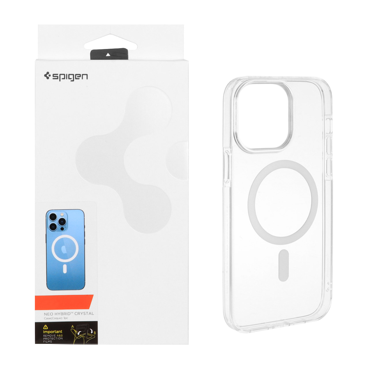 1369476 قاب Spigen اورجینال شفاف NEO HYBRID Magsafe مدل Apple iPhone 14 Pro Max (پک دار) - تصویر 1