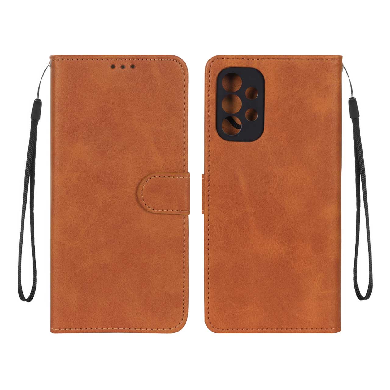 1371876 کیف موبایل مگنتی درجه یک MNC مدل Samsung Galaxy A13 4G - عسلی - تصویر 1