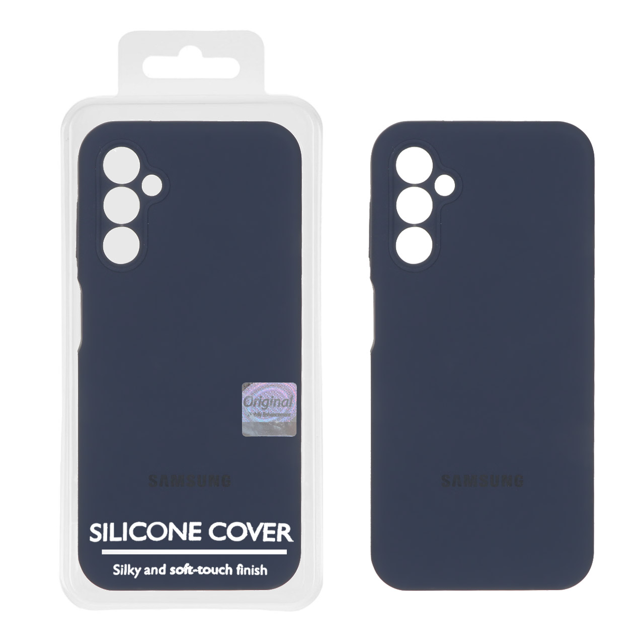 1372198 قاب سیلیکونی پاک کنی اورجینال Master Quality مدل Samsung Galaxy A14 - سرمه ای (پک دار) - تصویر 1