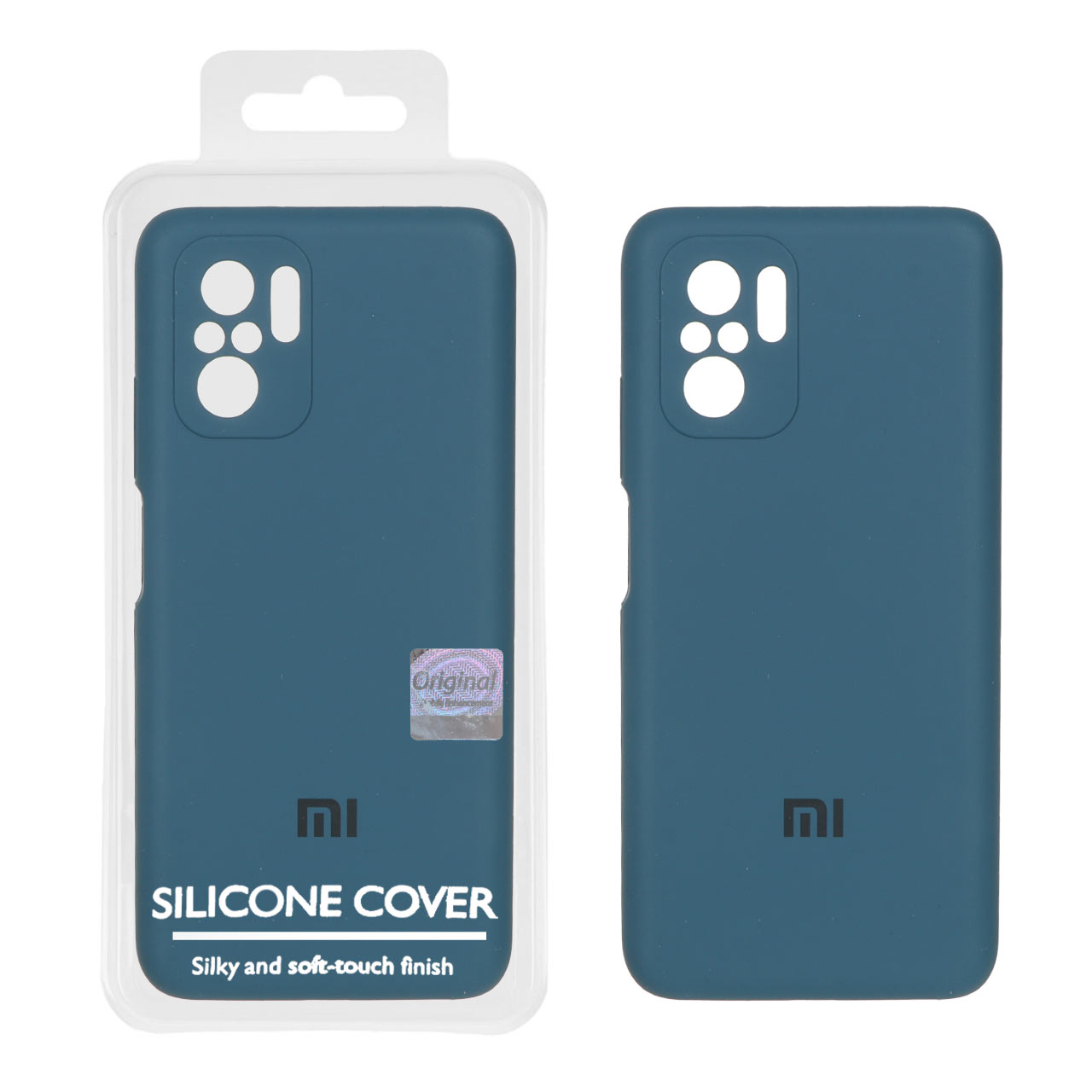 1372222 قاب سیلیکونی پاک کنی اورجینال Master Quality مدل Xiaomi Redmi Note 10 4G / Redmi Note 10S / Poco M5S - سبز کله غازی (پک دار) - تصویر 1