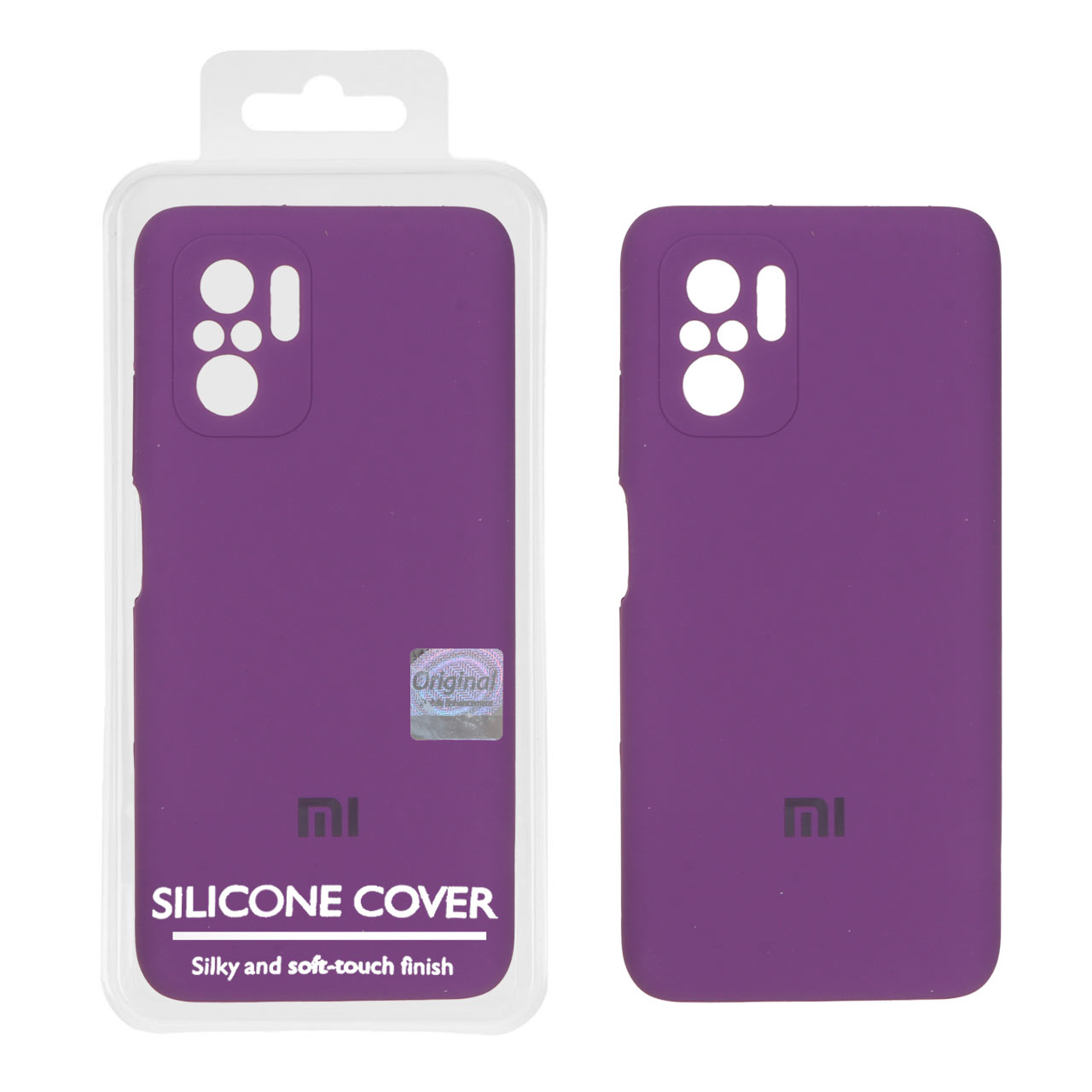 1372224 قاب سیلیکونی پاک کنی اورجینال Master Quality مدل Xiaomi Redmi Note 10 4G / Redmi Note 10S / Poco M5S - ارغوانی (پک دار) - تصویر 1