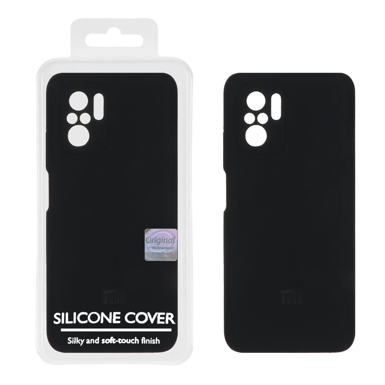 1372234 قاب سیلیکونی پاک کنی اورجینال Master Quality مدل Xiaomi Redmi Note 10 4G / Redmi Note 10S / Poco M5S - مشکی (پک دار) - تصویر 1