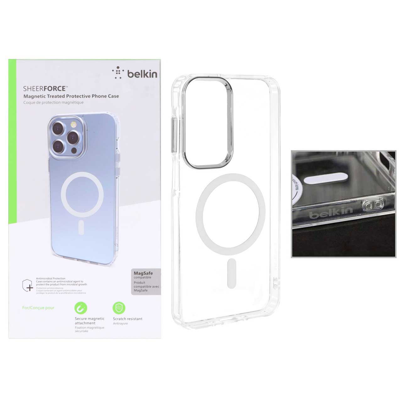 1373332 قاب belkin شفاف Magsafe مدل Samsung Galaxy A17 / A16 / A26 (پک دار) - تصویر 1