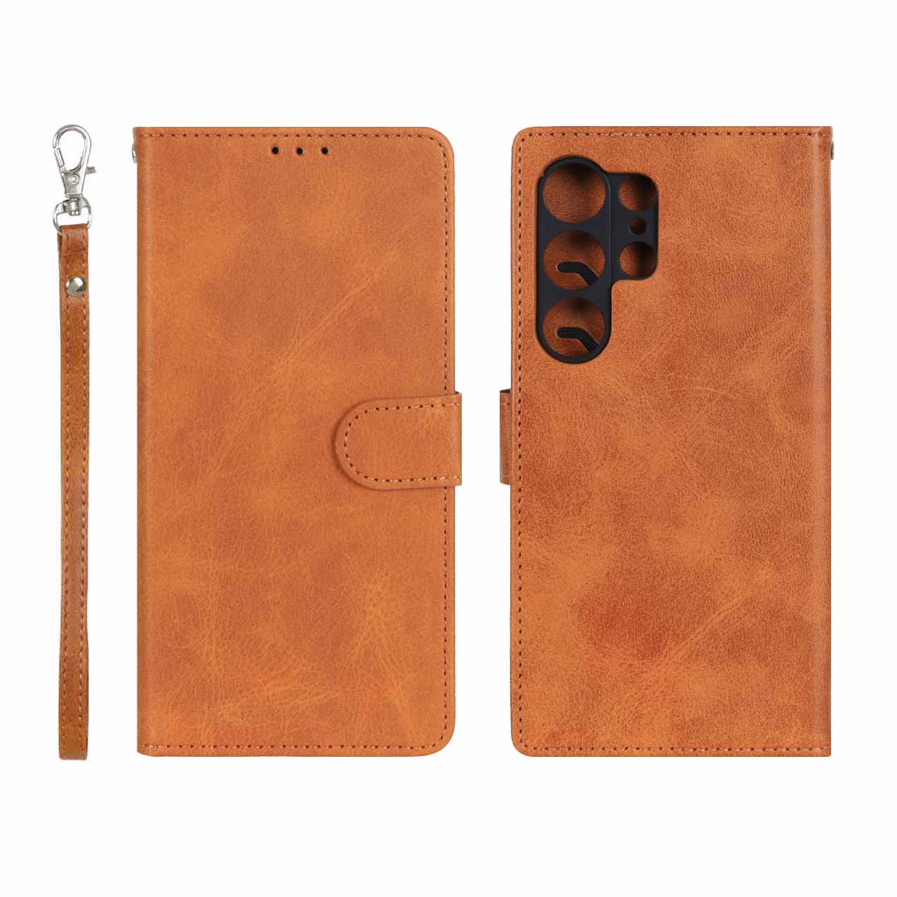 1373724 کیف موبایل مگنتی درجه یک MNC مدل Samsung Galaxy S24 Ultra - عسلی - تصویر 1