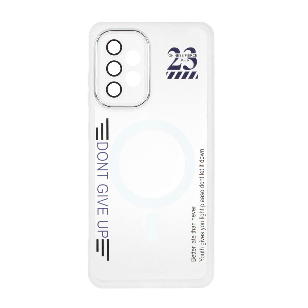 1375614 قاب Diamond Space طرح مگ سیف لنز گلس دار Samsung Galaxy A52 / A52s - سفید - MPS - تصویر 1