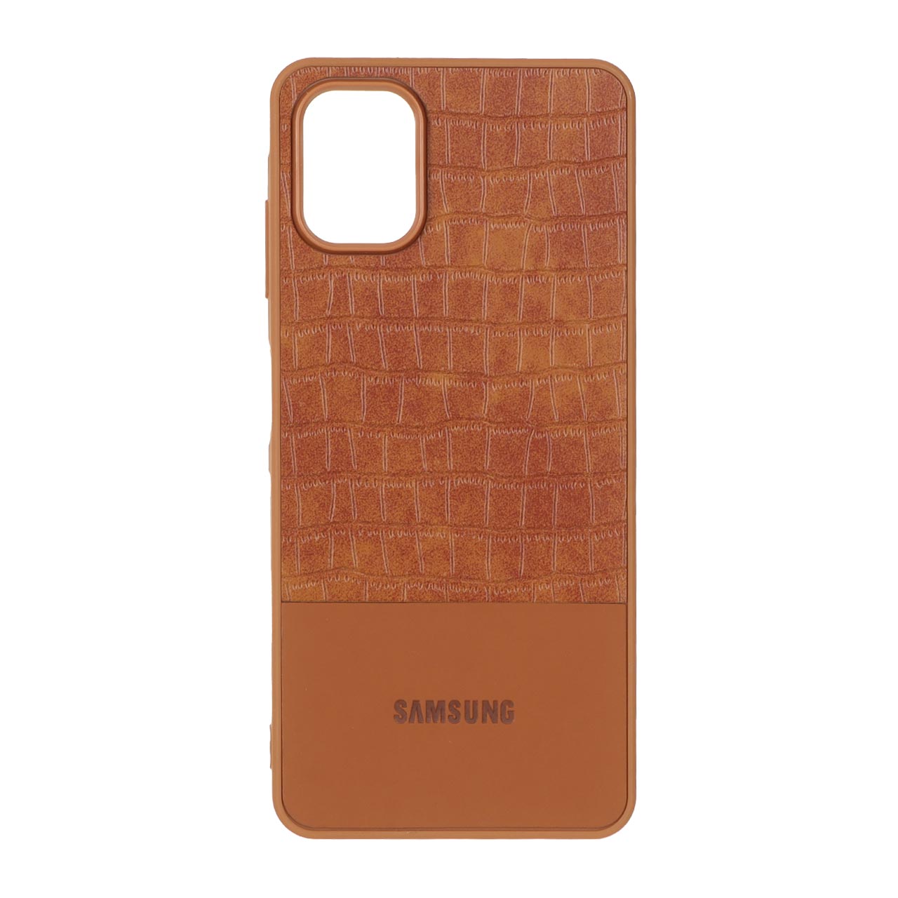 1378214 قاب چرمی کروکودیل لوگودار Samsung Galaxy A06 - قهوه ای - MPS - تصویر 1