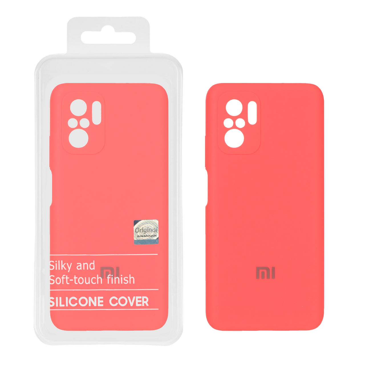 1380164 قاب سیلیکونی پاک کنی اورجینال Master Quality مدل Xiaomi Redmi Note 10 4G / Redmi Note 10S / Poco M5S - مرجانی (پک دار) - تصویر 1