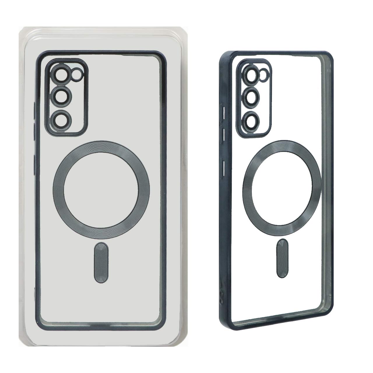 1380536 قاب اورجینال الکترواستاتیک Magsafe لنز گلس دار Samsung Galaxy S20 FE - مشکی (پک دار) - تصویر 1