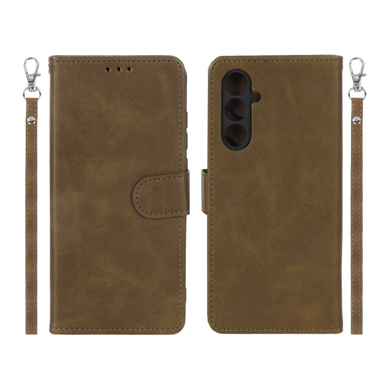 1380828 کیف موبایل مگنتی درجه یک MNC مدل Samsung Galaxy A54 - سبز زیتونی - تصویر 1