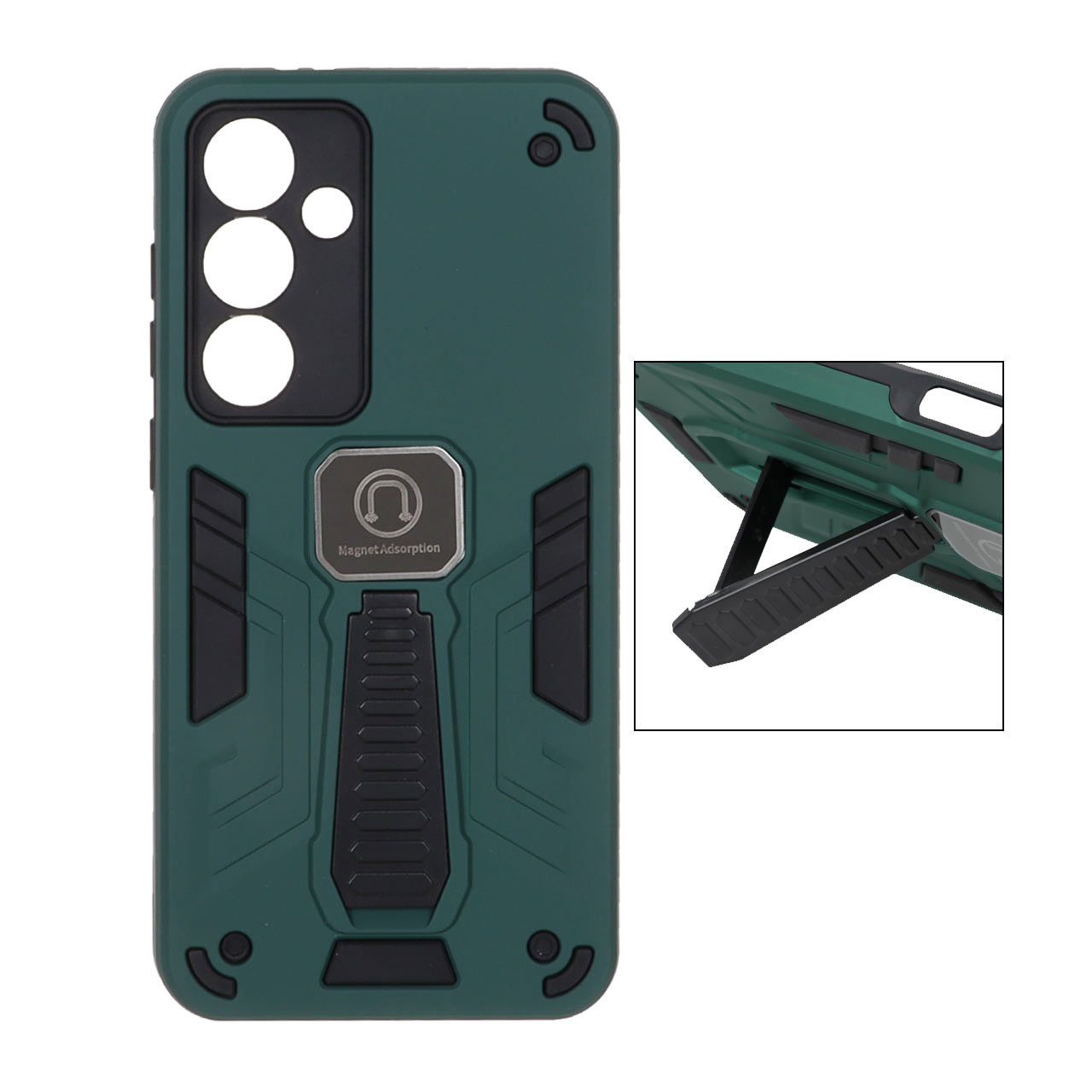 1381524 قاب بتمن استندشو Samsung Galaxy S24 FE - سبز - تصویر 1