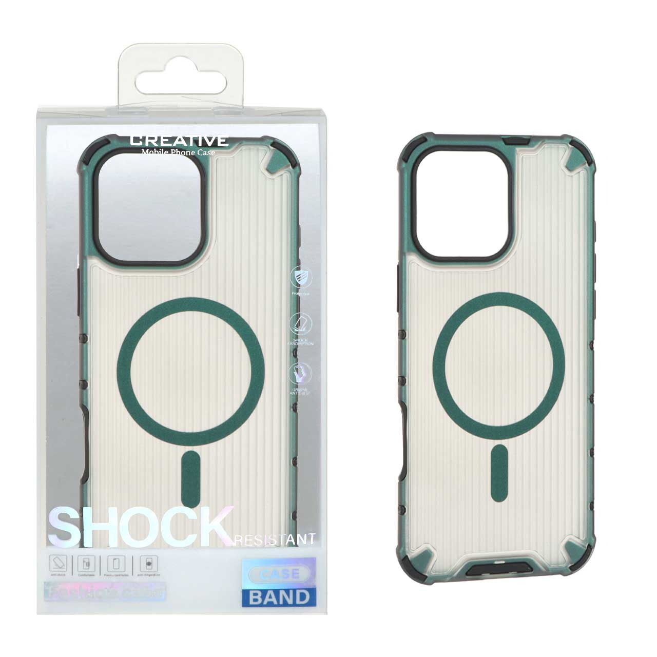 1384314 قاب کرکره ای Magsafe مات ایربگ دار Apple iPhone 16 Pro Max - سبز کد 1 - تصویر 1