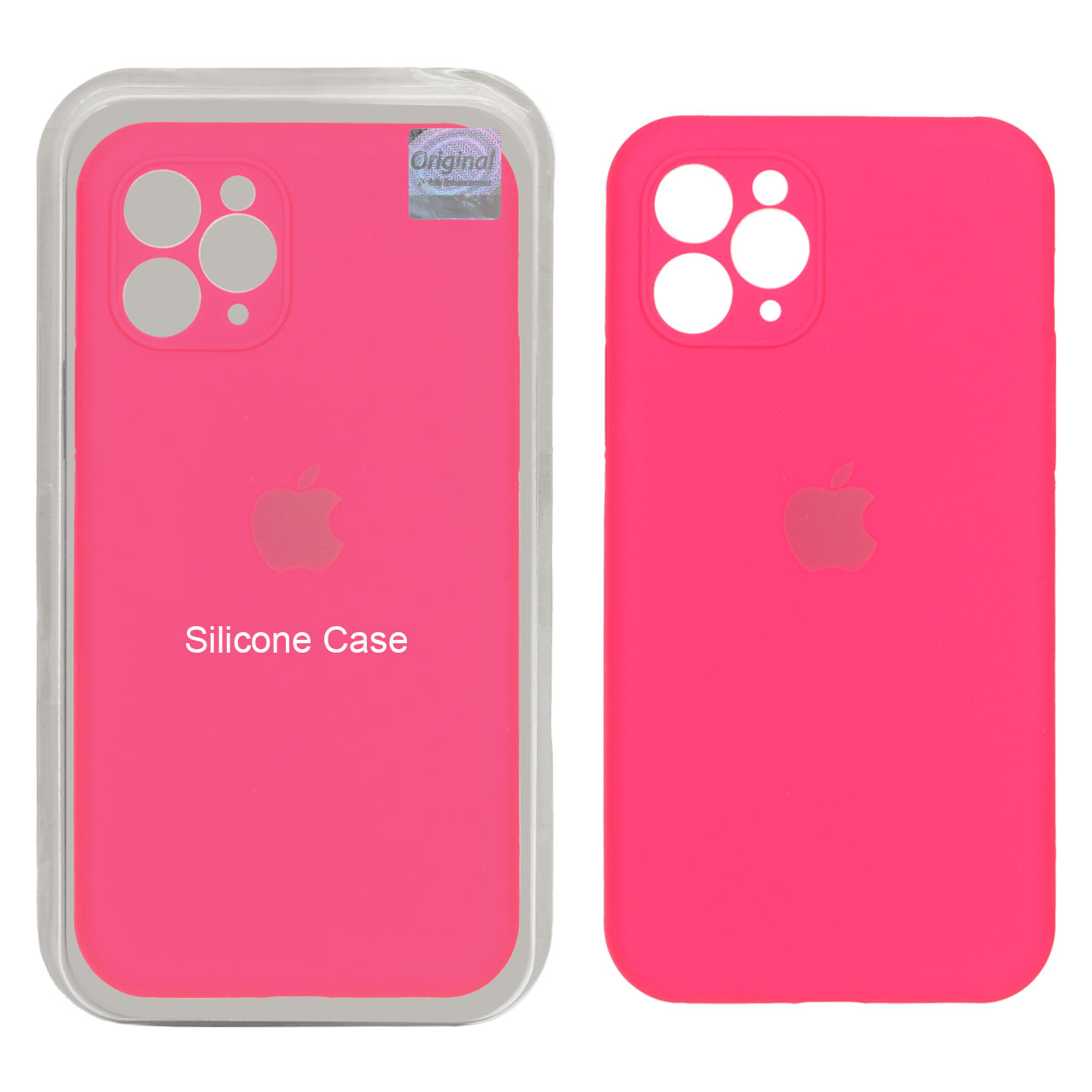 1387168 قاب سیلیکونی پاک کنی اورجینال Master Quality مدل Apple iPhone 11 Pro - صورتی فانتزی (پک دار) - تصویر 1