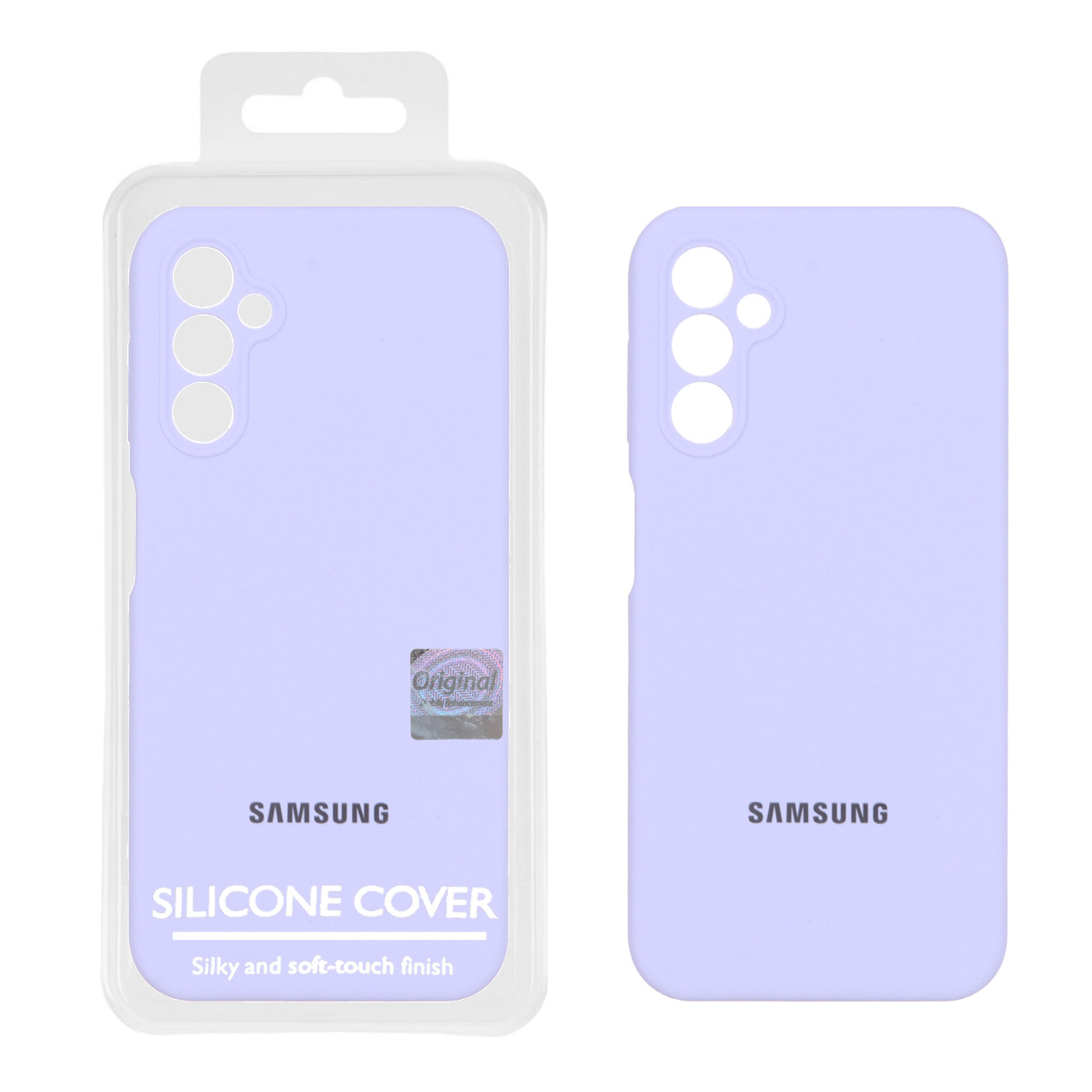 1388616 قاب سیلیکونی پاک کنی اورجینال Master Quality مدل Samsung Galaxy A14 - یاسی (پک دار) - تصویر 1