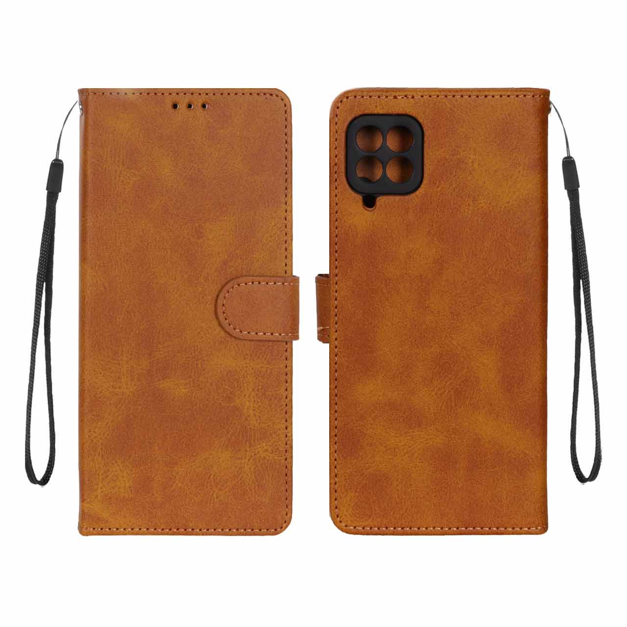 1388754 کیف موبایل مگنتی درجه یک MNC مدل Samsung Galaxy A22 4G / M32 4G / F22 - عسلی - تصویر 1