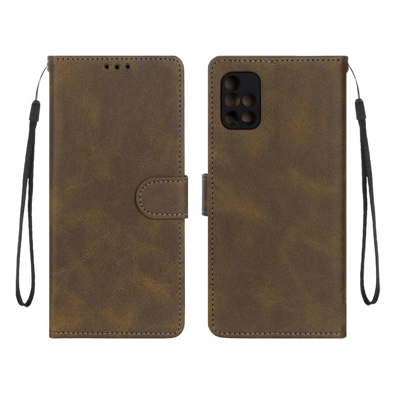 1388834 کیف موبایل مگنتی درجه یک MNC مدل Samsung Galaxy A71 - سبز زیتونی - تصویر 1