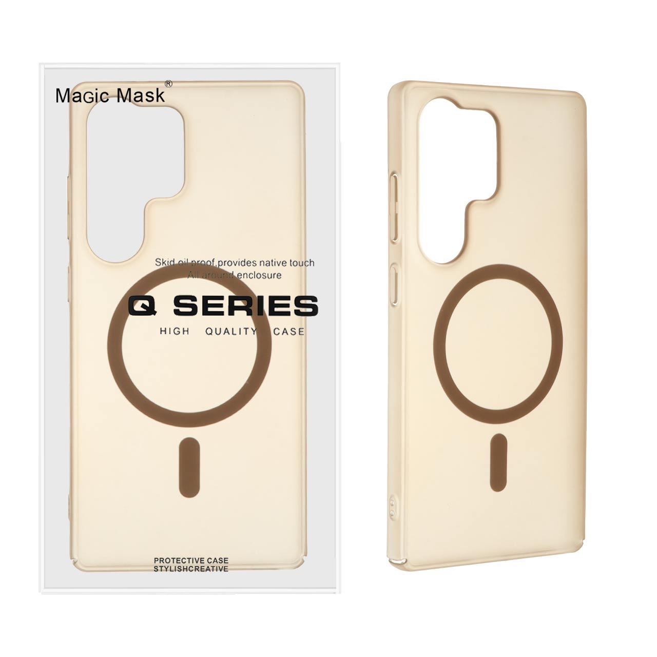 1395438 قاب اورجینال Magic Mask مات Magsafe مدل Samsung Galaxy S25 Ultra - نسکافه ای (پک دار) - تصویر 1