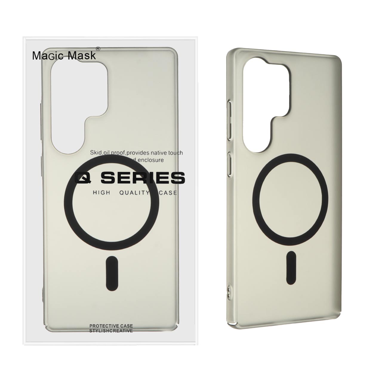 1395442 قاب اورجینال Magic Mask مات Magsafe مدل Samsung Galaxy S25 Ultra - مشکی (پک دار) - تصویر 1