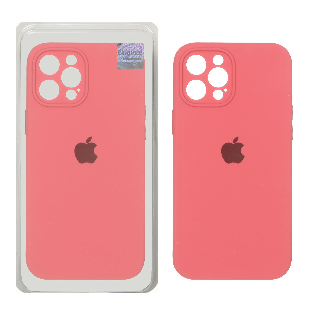 1395506 قاب سیلیکونی پاک کنی اورجینال Master Quality مدل Apple iPhone 12 Pro Max - هلویی (پک دار) - تصویر 1