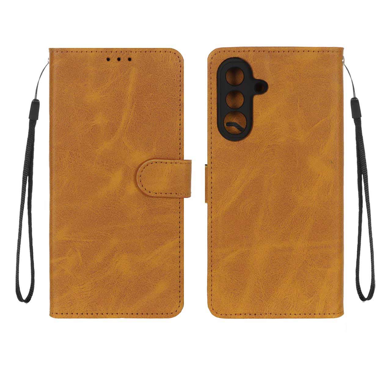 1395646 کیف موبایل مگنتی درجه یک MNC مدل Samsung Galaxy A56 / A36 - عسلی - تصویر 1