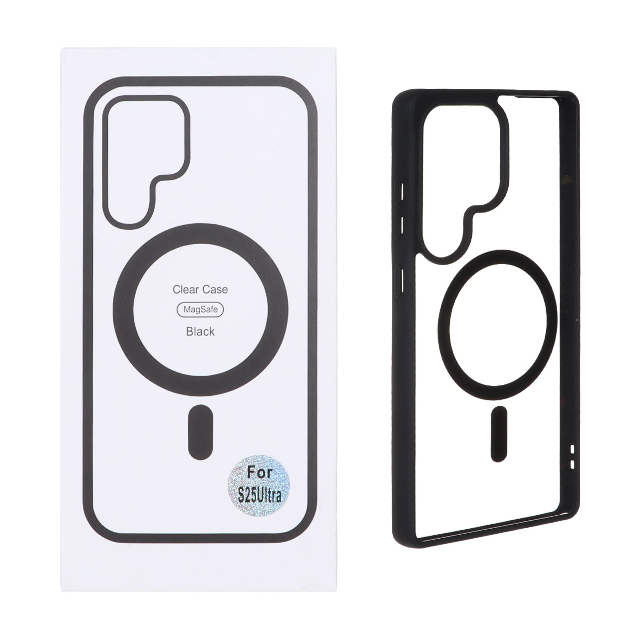 1399758 قاب شفاف Samsung Galaxy S25 Ultra با قابلیت شارژ MagSafe - مشکی (پک دار) - تصویر 1