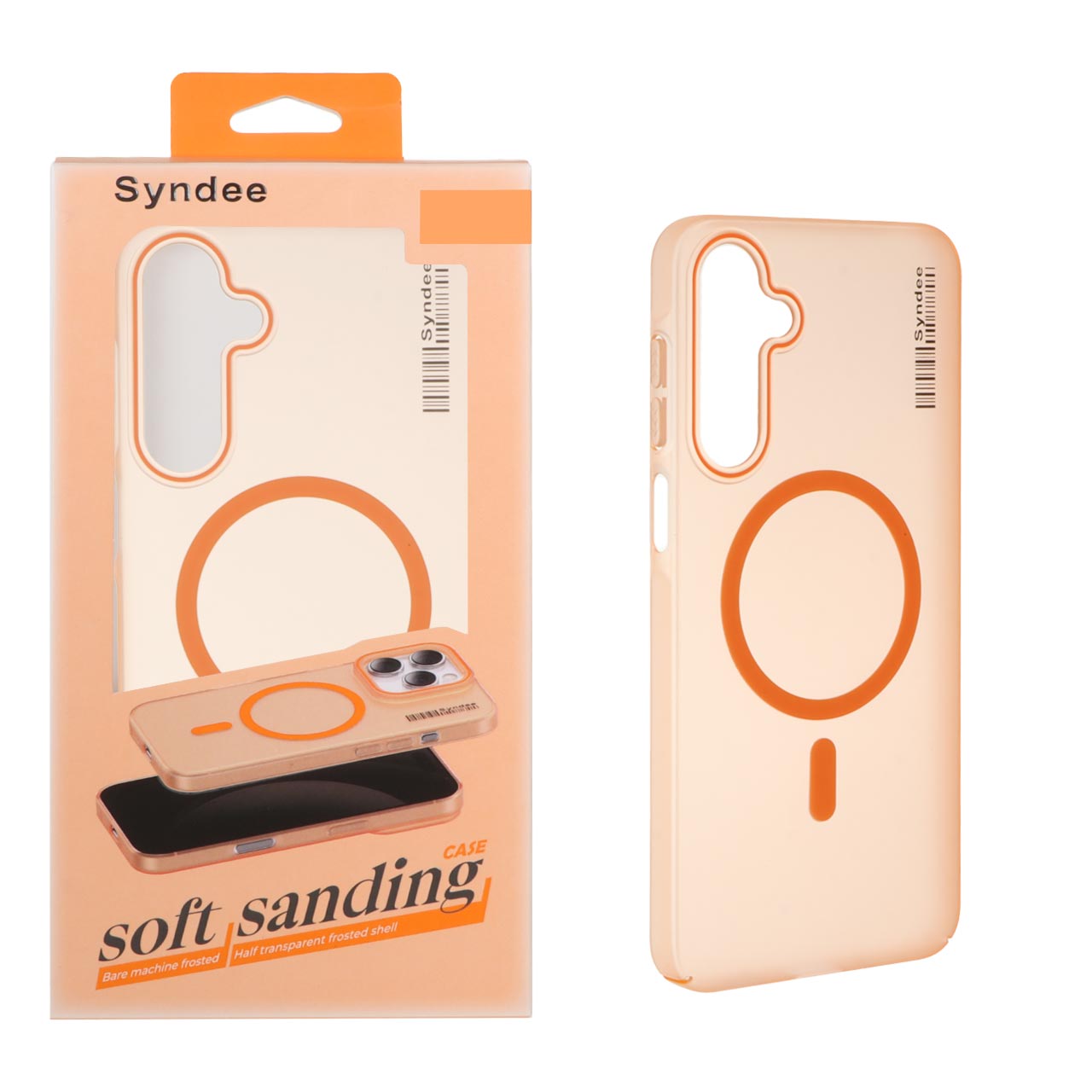 1403018 قاب اورجینال Syndee پشت مات MagSafe مدل Samsung Galaxy A16 - نارنجی (پک دار) - تصویر 1