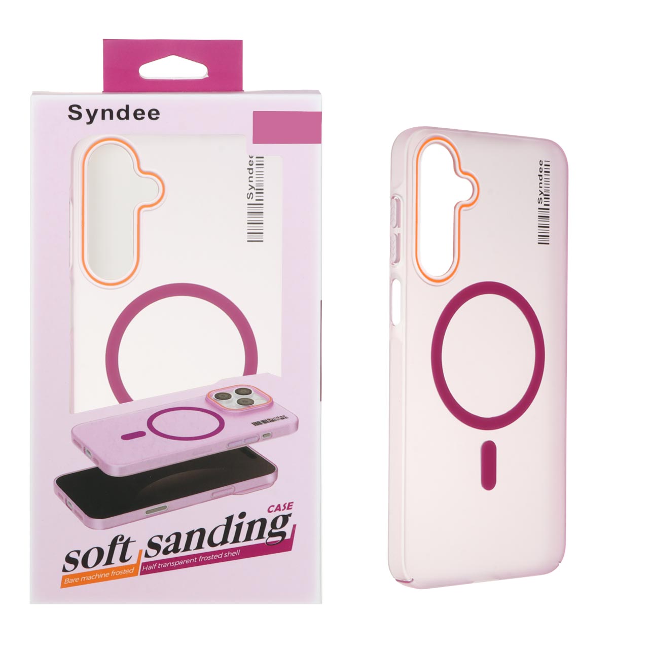 1403020 قاب اورجینال Syndee پشت مات MagSafe مدل Samsung Galaxy A16 - سرخابی (پک دار) - تصویر 1