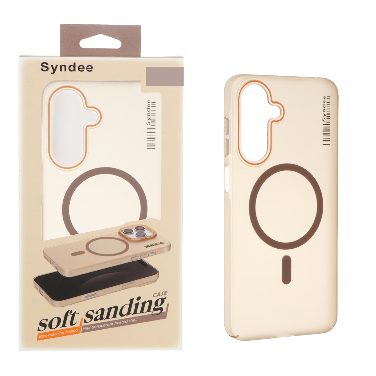 1403046 قاب اورجینال Syndee پشت مات MagSafe مدل Samsung Galaxy A17 / A26 - قهوه ای (پک دار) - تصویر 1