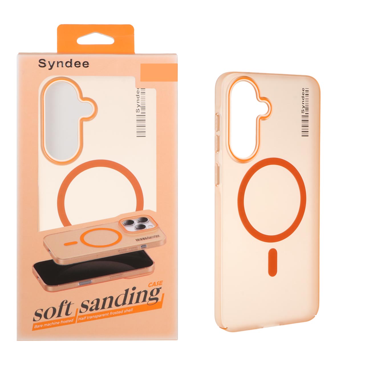 1403054 قاب اورجینال Syndee پشت مات MagSafe مدل Samsung Galaxy A56 / A36 - نارنجی (پک دار) - تصویر 1