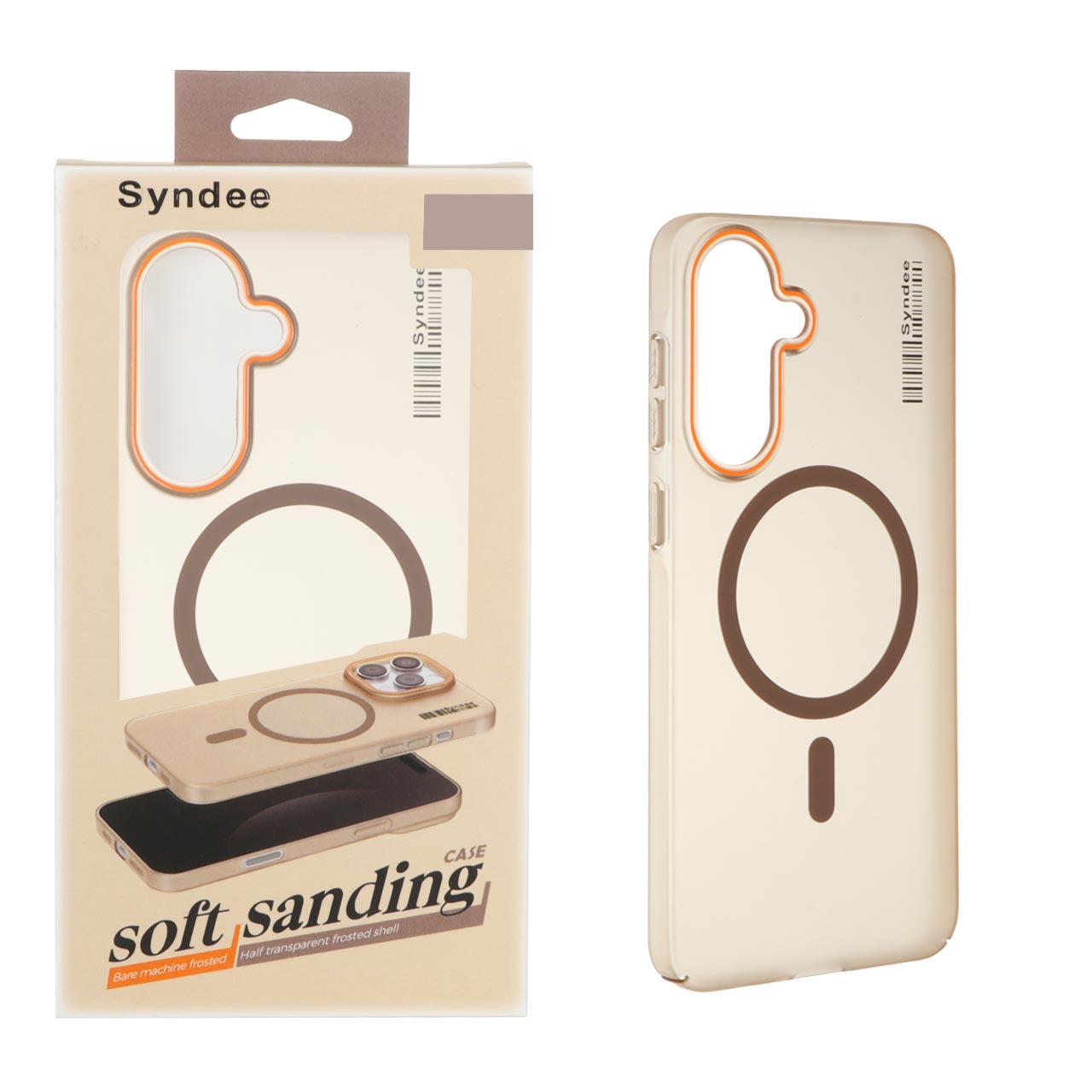 1403058 قاب اورجینال Syndee پشت مات MagSafe مدل Samsung Galaxy A56 / A36 - قهوه ای (پک دار) - تصویر 1