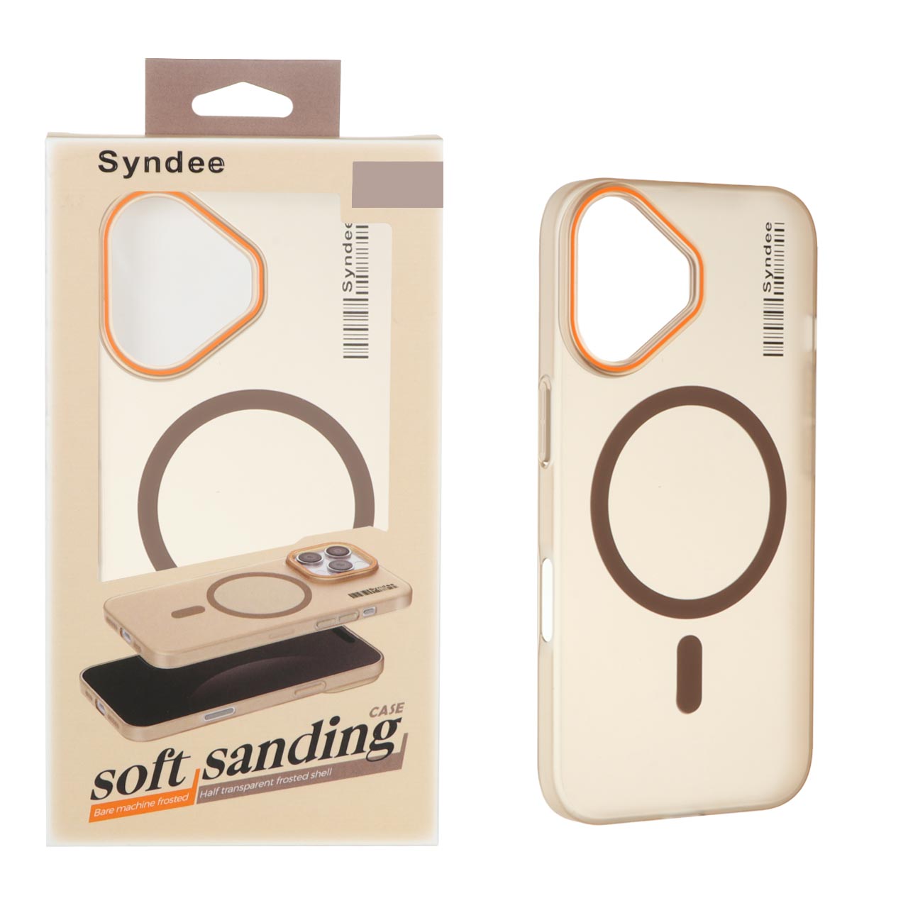 1403152 قاب اورجینال Syndee پشت مات MagSafe مدل Apple iPhone 16 - صحرایی (پک دار) - تصویر 1