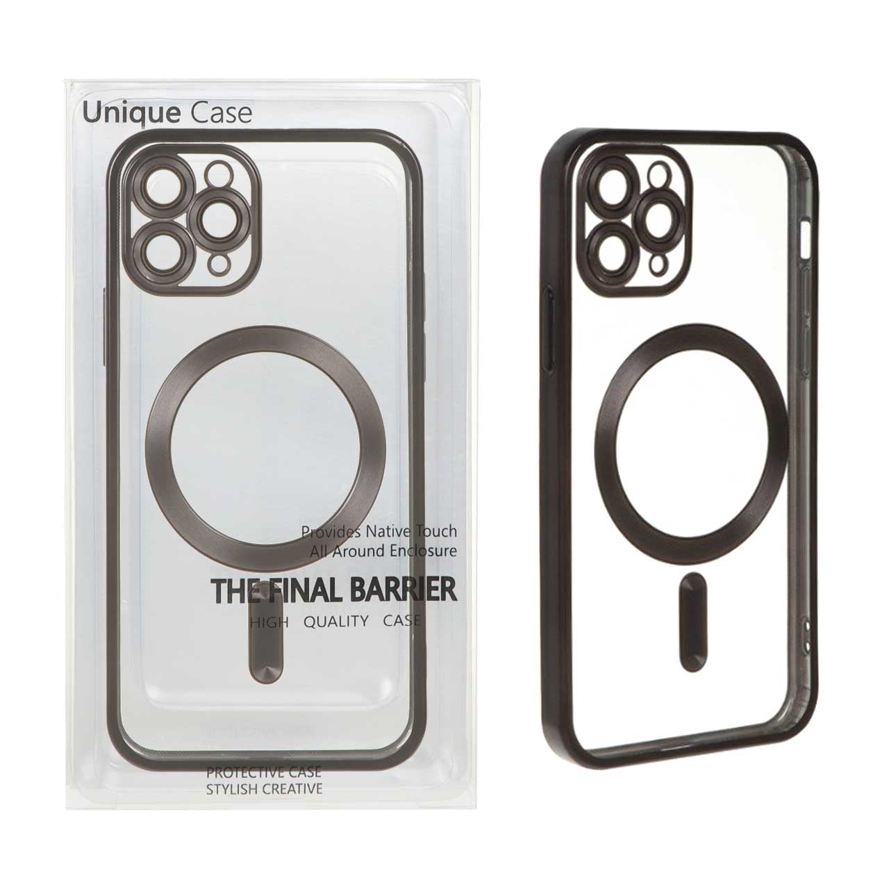 1404428 قاب اورجینال Magsafe الکترواستاتیک لنز گلس دار Apple iPhone 11 Pro - مشکی (پک دار) - تصویر 1