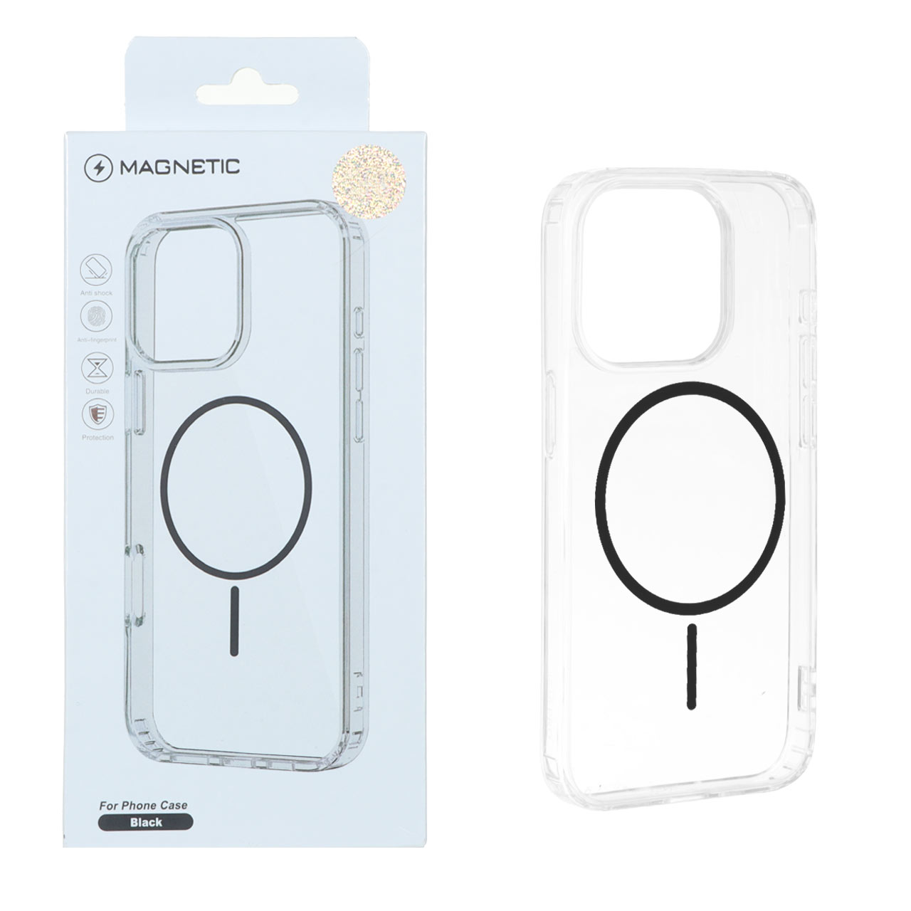 1405234 قاب اورجینال Magnetic دور ژله ای MagSafe مدل Apple iPhone 15 Pro - مشکی (پک دار) - تصویر 1