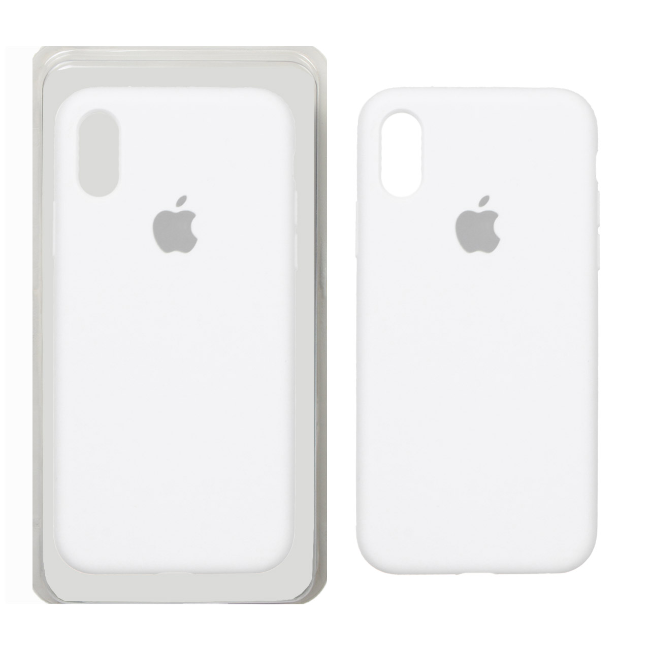 1411152 قاب سیلیکونی پاک کنی اورجینال Apple iPhone X / iPhone XS - سفید (پک دار) - ORX - تصویر 1