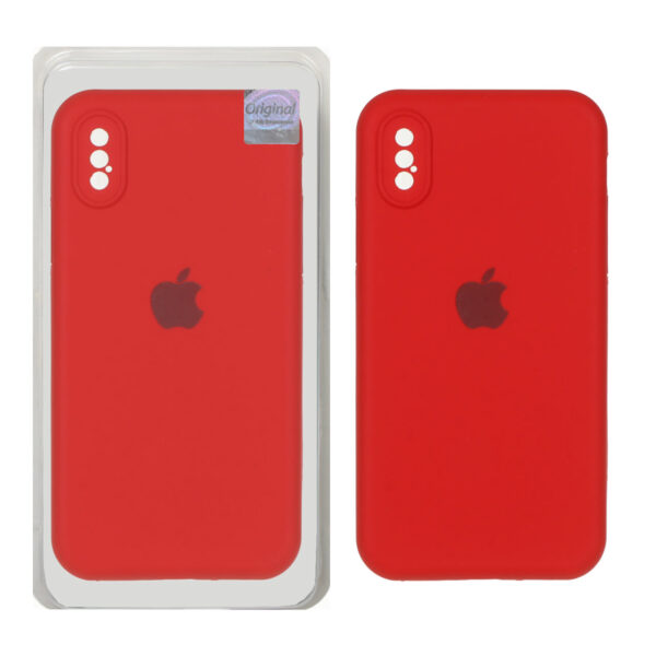 قاب سیلیکونی پاک کنی اورجینال Master Quality مدل Apple iPhone X / iPhone XS - قرمز (پک دار)