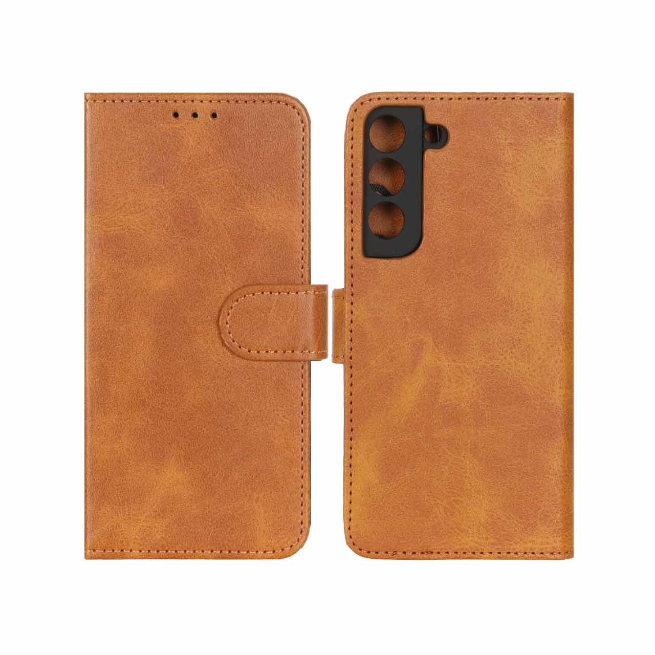 1428216 کیف موبایل مگنتی درجه یک MNC مدل Samsung Galaxy S22 - عسلی - تصویر 1