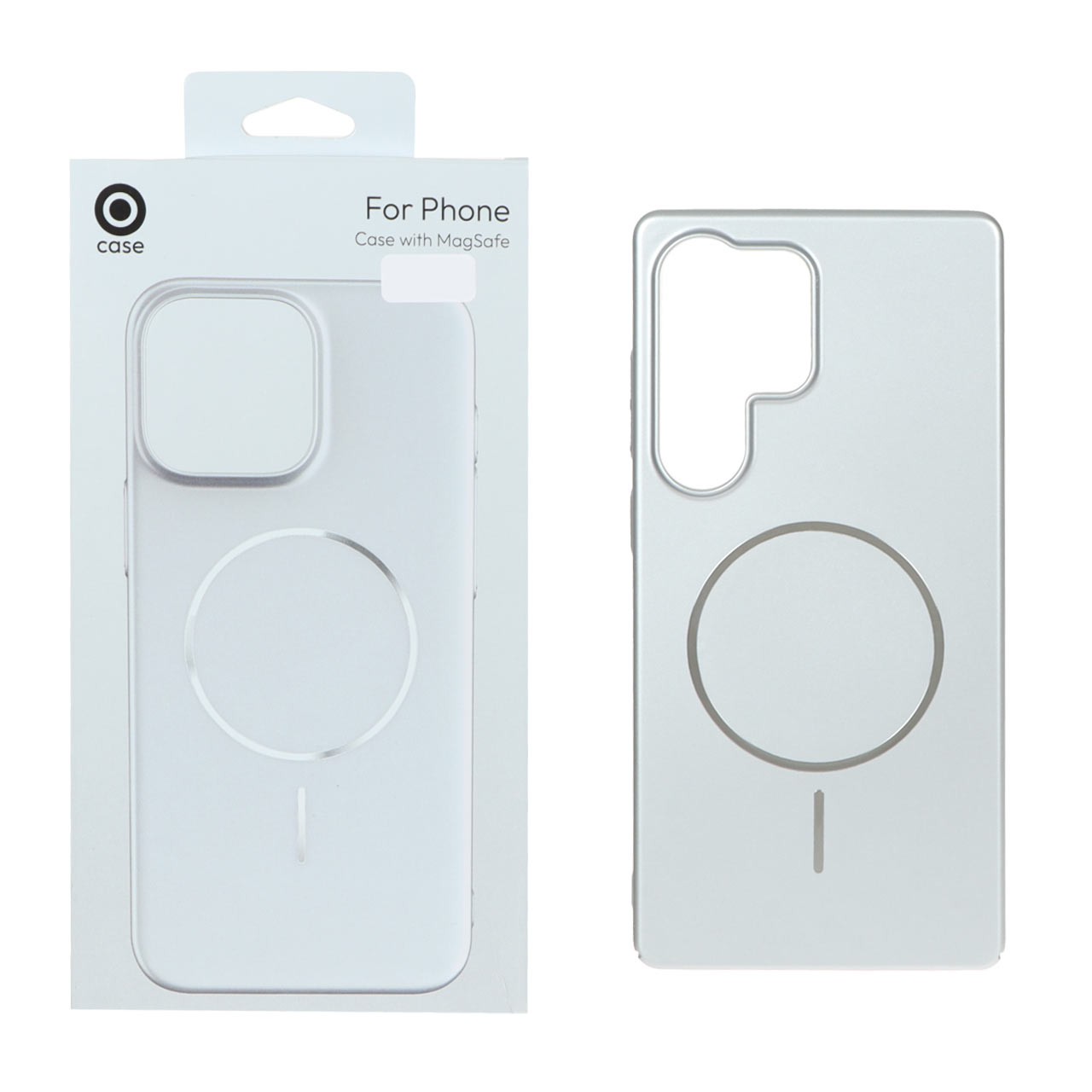 1434110 قاب متالیک MagSafe پشت سخت Samsung Galaxy S25 Ultra - نقره ای (پک دار) - تصویر 1