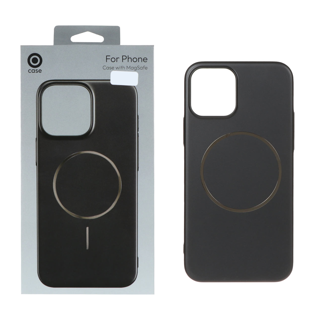 1434140 قاب متالیک MagSafe پشت سخت Apple iPhone 12 Pro / iPhone 12 - مشکی (پک دار) - تصویر 1