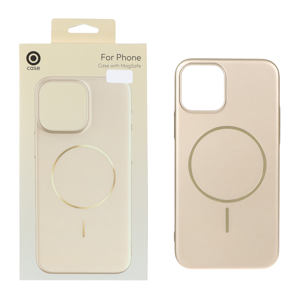 1434142 قاب متالیک MagSafe پشت سخت Apple iPhone 12 Pro / iPhone 12 - طلایی (پک دار) - تصویر 1