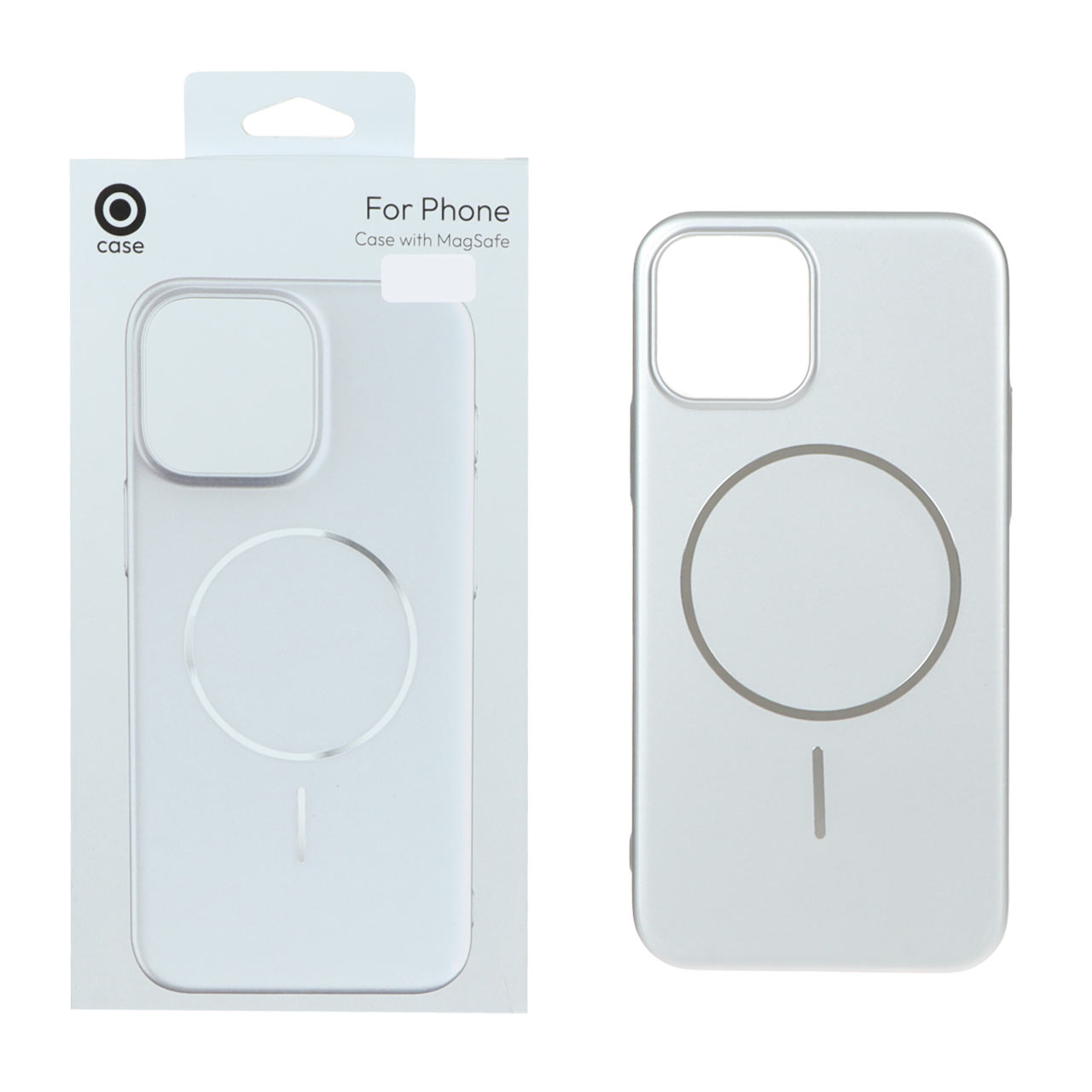 1434146 قاب متالیک MagSafe پشت سخت Apple iPhone 12 Pro / iPhone 12 - نقره ای (پک دار) - تصویر 1