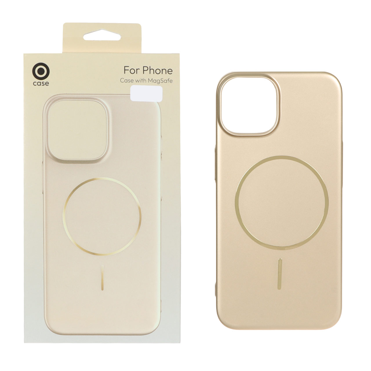 1434166 قاب متالیک MagSafe پشت سخت Apple iPhone 13 / iPhone 14 - طلایی (پک دار) - تصویر 1